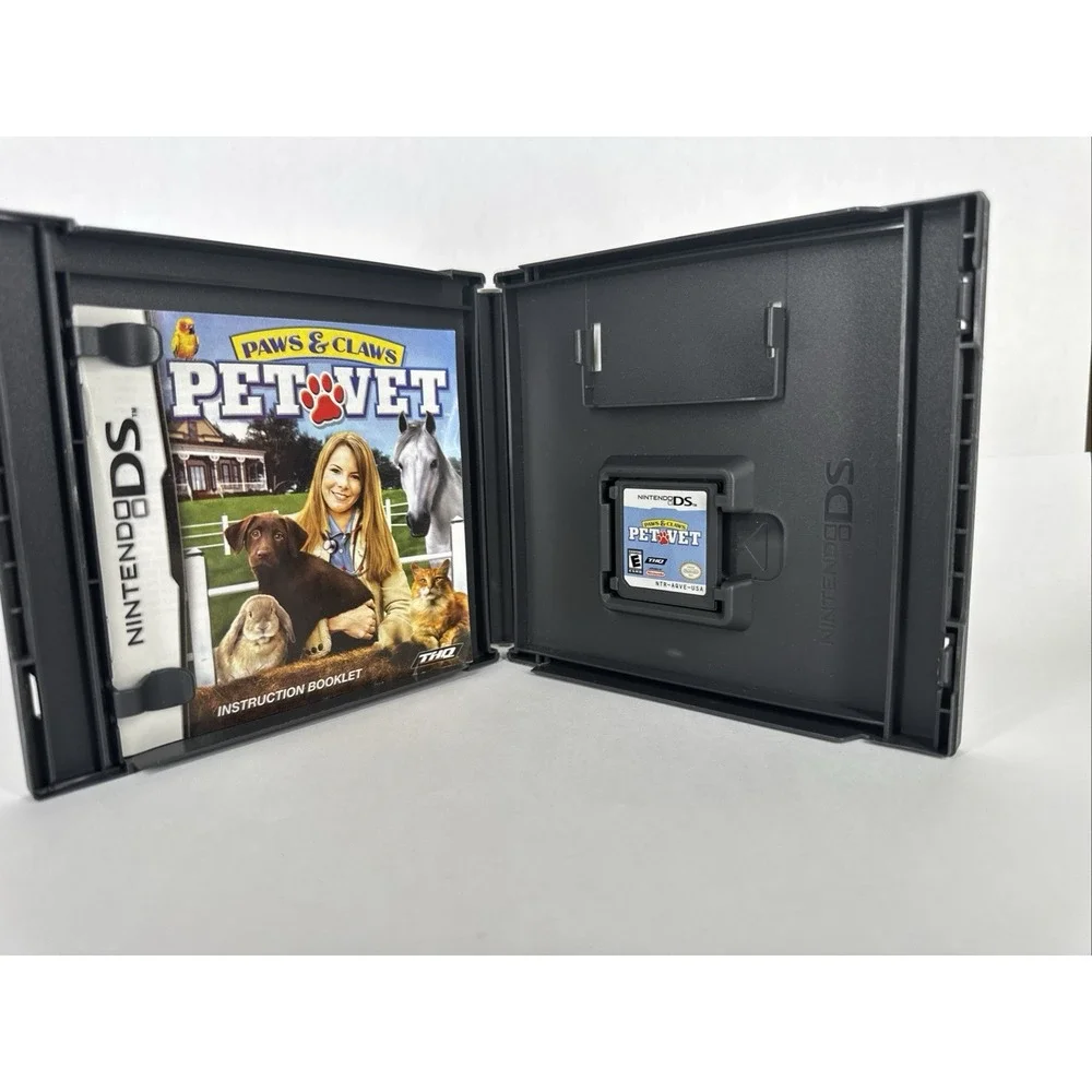Paws & Claws: Pet Vet - Nintendo DS Includes Case And Manual *tested Works Well